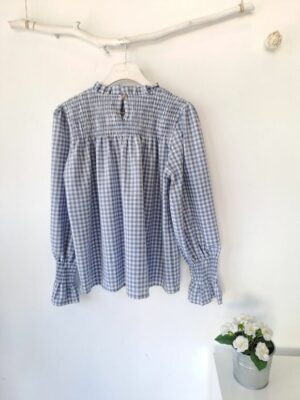 Blusa vichy gomitas - Imagen 5