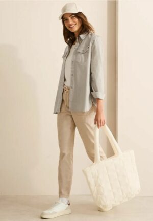 Chaqueta rayas beige - Imagen 3