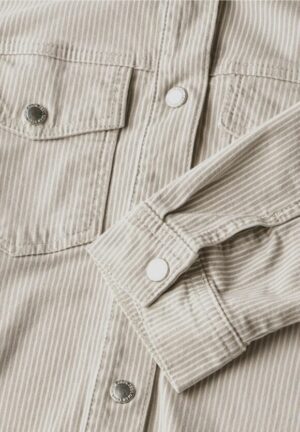 Chaqueta rayas beige - Imagen 6