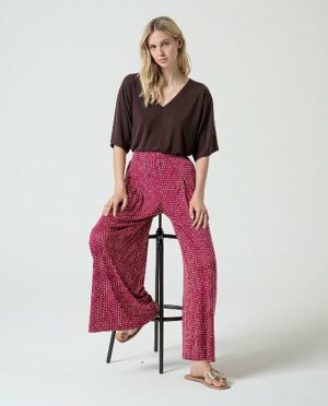 Pantalón amplio fucsia - Imagen 2