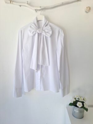 Camisa lazo blanco - Imagen 2