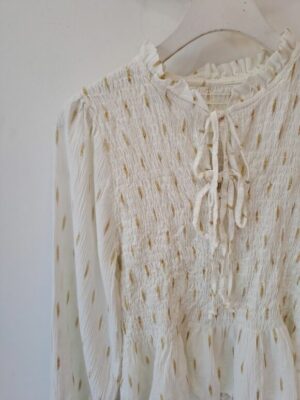 Blusa brillitos blanca - Imagen 2