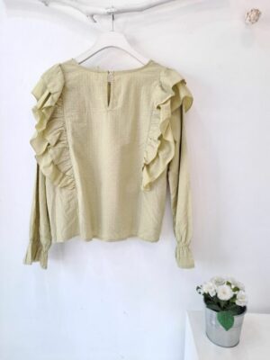 Blusa Roberta verde manzana - Imagen 2