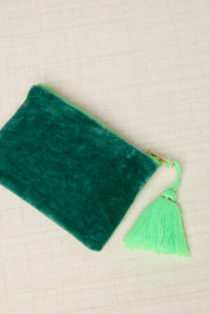 Bolsita bordada verde - Imagen 2