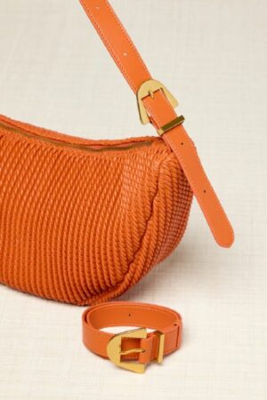 Bolso medialuna naranja - Imagen 2