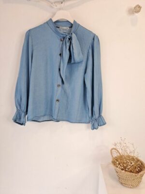 Camisa lazo denim - Imagen 2