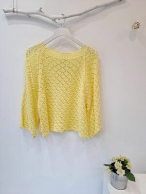 Jersey crochet amarillo - Imagen 2