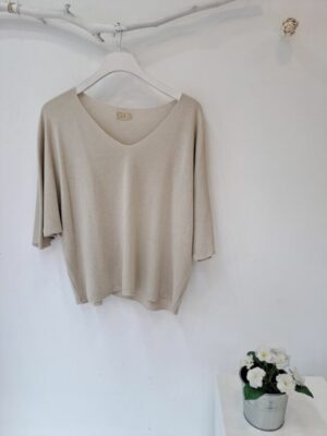 Jersey suave pico beige