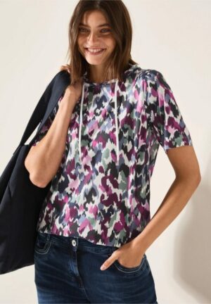 Sudadera capucha estampada