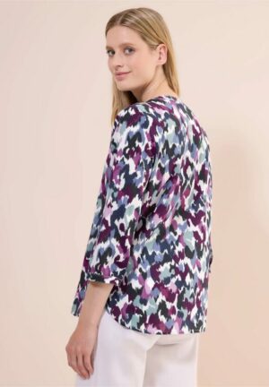 Blusa estampada pico - Imagen 3
