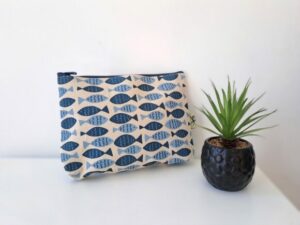 Neceser peces azul
