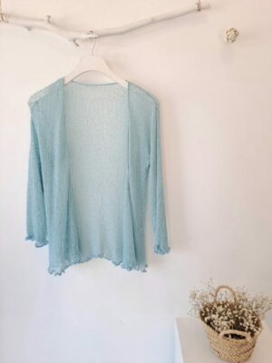 Chaqueta mágica azul empolvado