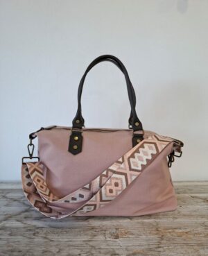 Bolso lona rosa personalizado
