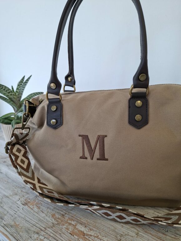 Bolso lona camel personalizado - Imagen 5