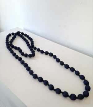 Collar largo bolas marino