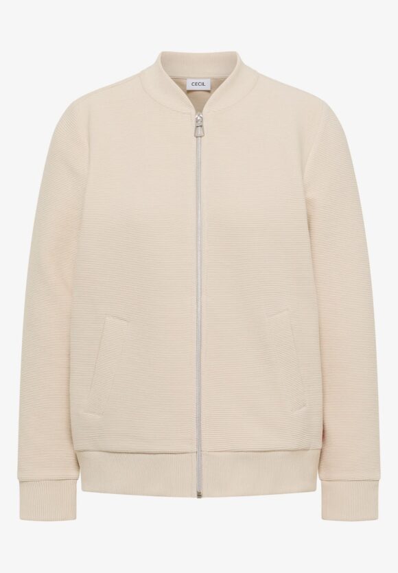 Chaqueta beige detalle naranja - Imagen 5