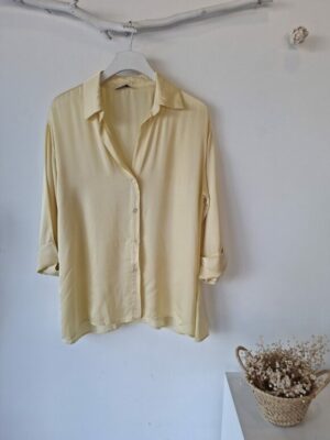 Camisa seda amarillo