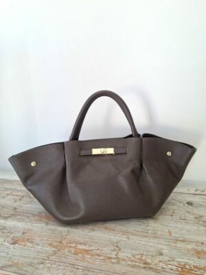 Bolso piel marrón
