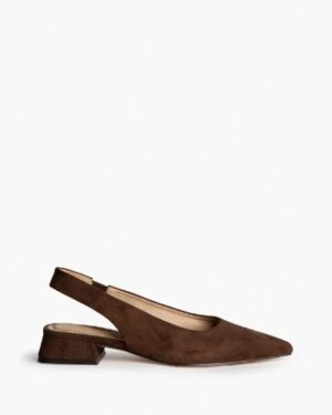 Zapato plano marrón