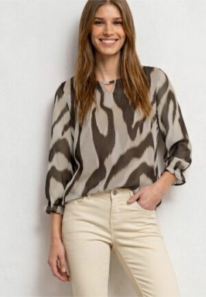 Blusa gasa estampada