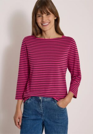 Camiseta rayas fucsia