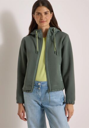 Chaqueta capucha verde