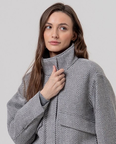 Chaqueta espiga gris - Imagen 3