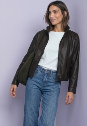 Bomber polipiel marrón