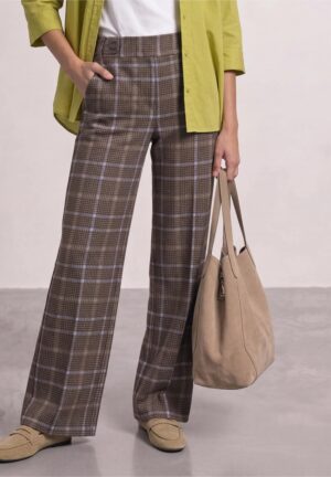 Pantalón suave cuadros
