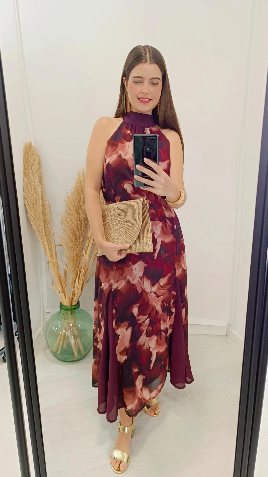 Vestido Amanda vino - Imagen 3
