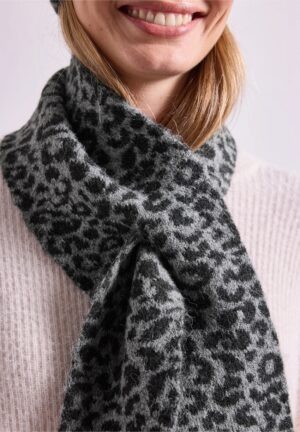 Cuello bufanda print gris