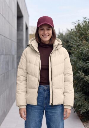 Chaqueta acolchada marfil
