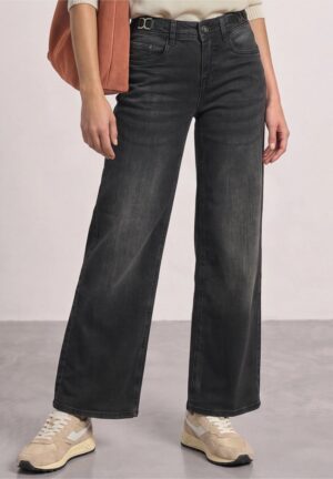 Pantalón recto gris oscuro