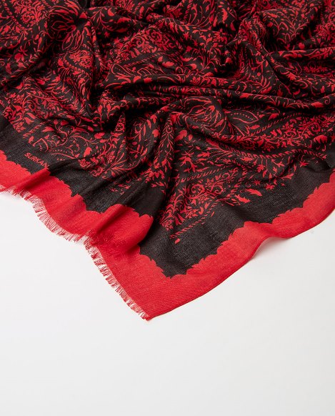 Pañuelo estampado rojo - Imagen 2