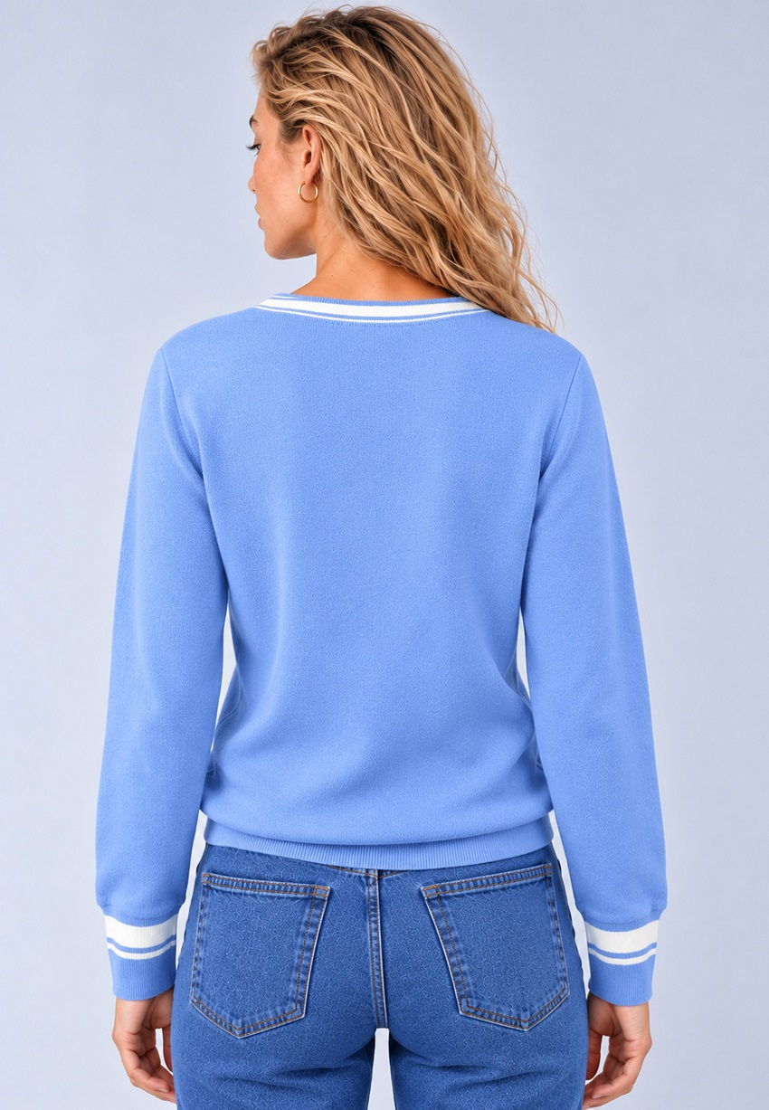 Jersey pico celeste - Imagen 2